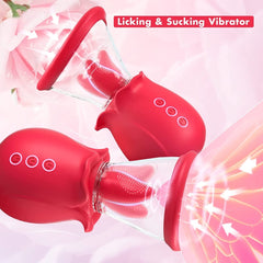 2 in 1 Multiple Stimulation Upgrade Rose Vibrator