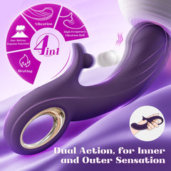 4 in 1 App Control Smart Heating & High-Frequency Vibrator for Clitoral Stimulation