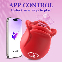 2024 APP Control Rose Suction Clitorial Stimulator Vibrator