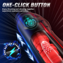 2024 New 8 Vibrating and Thrusting Modes Men Masturbators with LCD Display - Sohimi