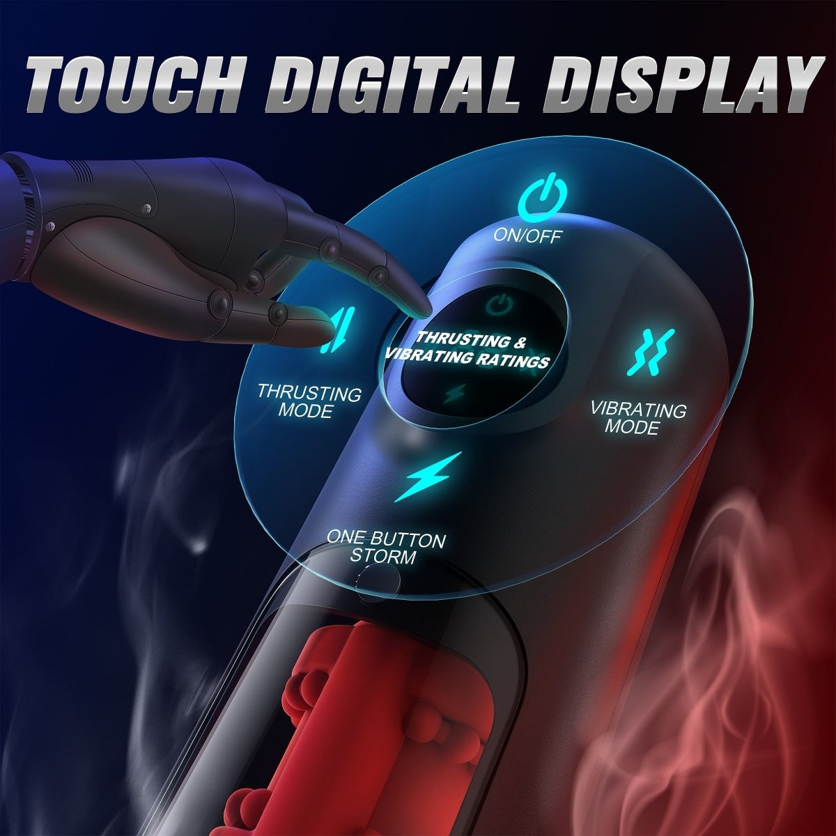 2024 New 8 Vibrating and Thrusting Modes Men Masturbators with LCD Display - Sohimi