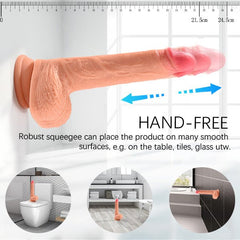 8.7in 4 in 1 Vibrating Hand - free Super Realistic Dildo - Sohimi