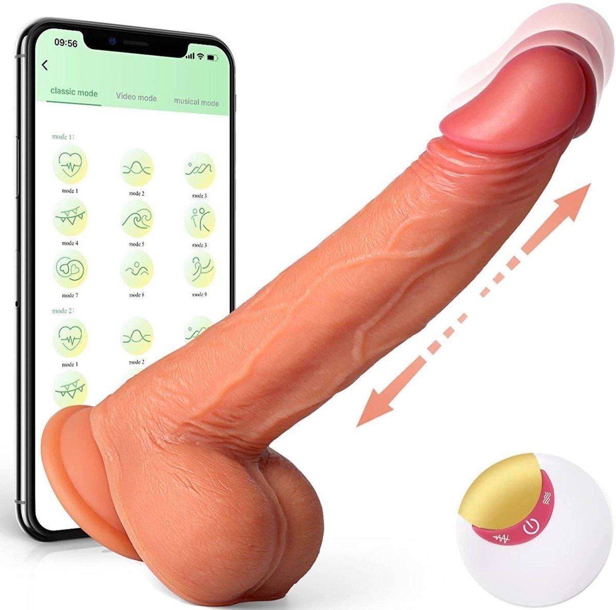 8.7in Thrusting APP Controlled Realistic Dildo - Sohimi