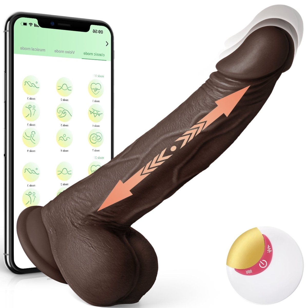 8.7in Thrusting APP Controlled Realistic Dildo - Sohimi