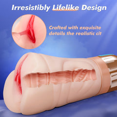 BEYATE| Unique Innovative Vibrating and Suction Pocket Pussy Male Masturbator - Sohimi