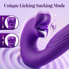 Finger Flapping Mouth Vibrator G Spot Tongue Vibrating Massager