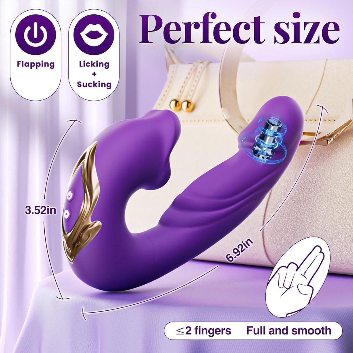 Finger Flapping Mouth Vibrator G Spot Tongue Vibrating Massager