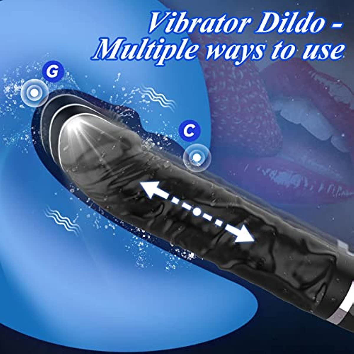 G Spot Vibrator Dildo with 7 Vibration Modes Realistic Dildos - Sohimi