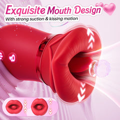 Kiss App Control Tongue Licking Multi Stimulations Mouth Vibrator