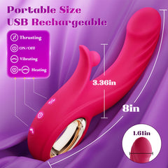 4 in 1 App Control Smart Heating & High-Frequency Vibrator for Clitoral Stimulation