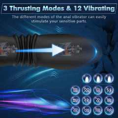 Prostate Telescopic Butt Plug Massager