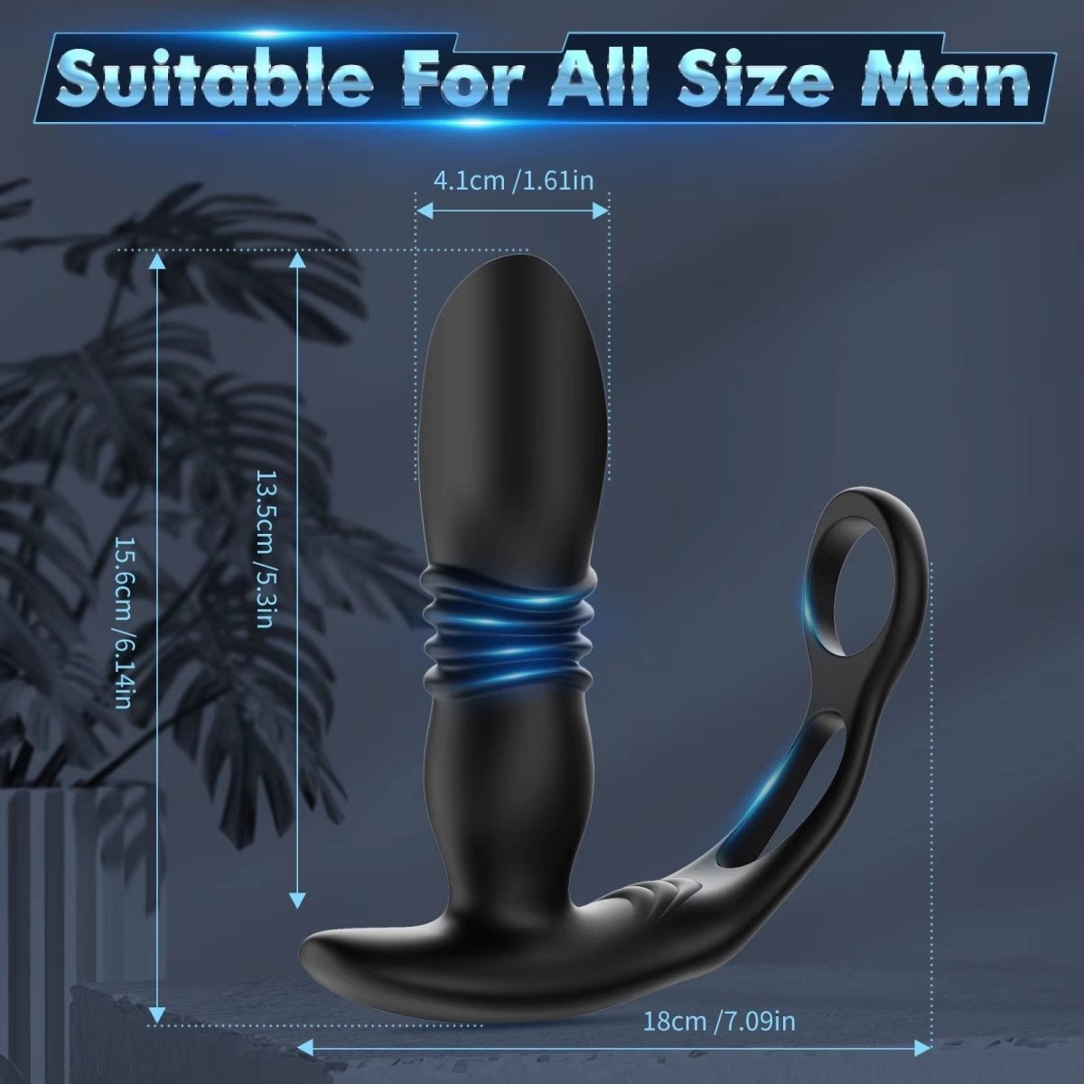 Prostate Telescopic Butt Plug Massager