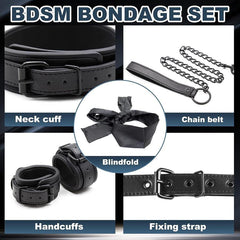 PU Leather Sex Bondage Set