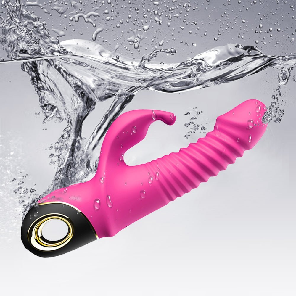 Rabbit Vibrator Automatic Telescopic Rotation G - Spot Clitoris Stimulator