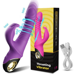 Rabbit Vibrator Automatic Telescopic Rotation G - Spot Clitoris Stimulator