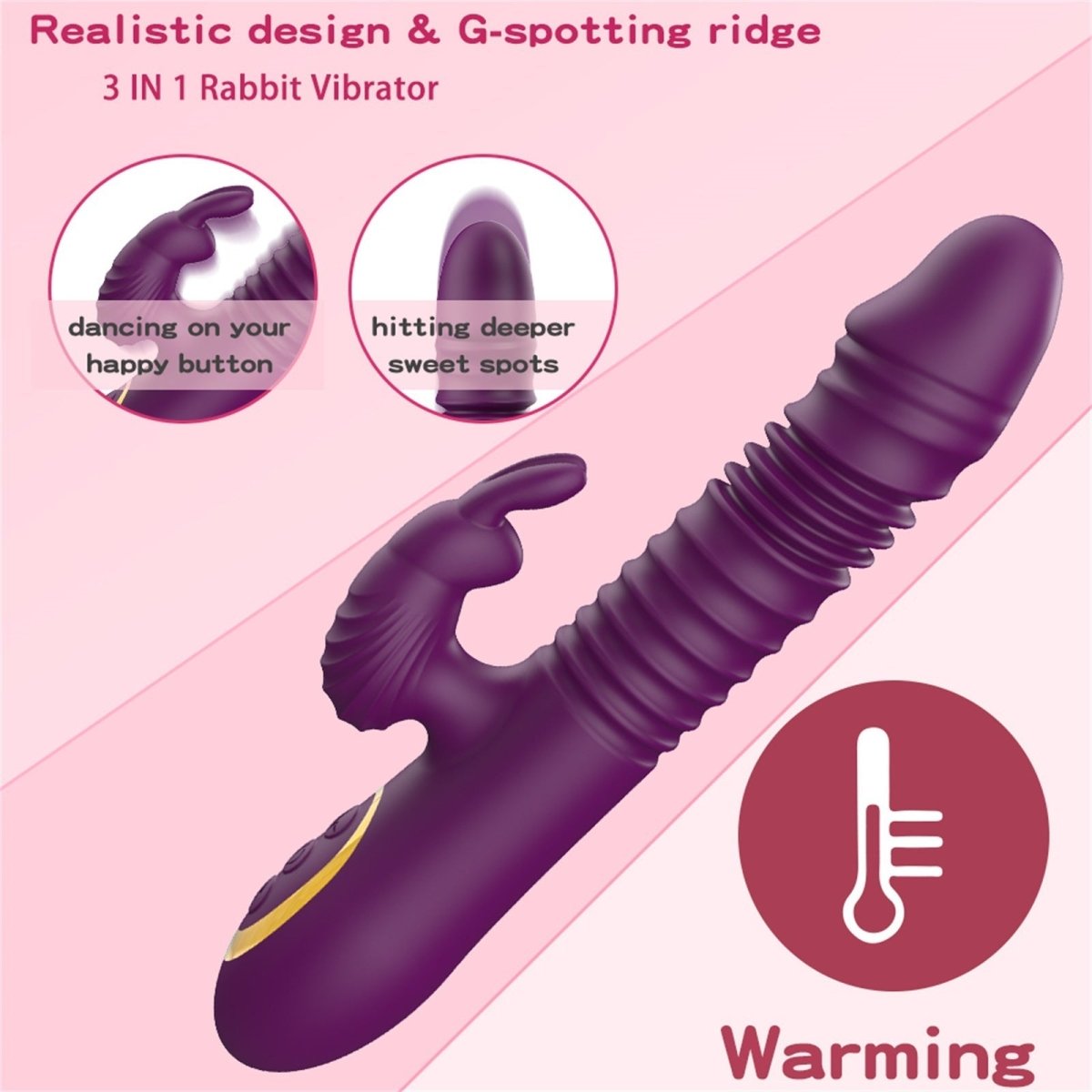 Retractable Rabbit Vibrator