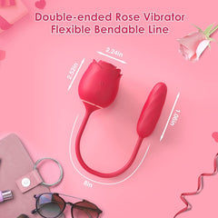 Rose Sex Stimulator for Women with 9 Tapping Vibrating & Pulsating Modes