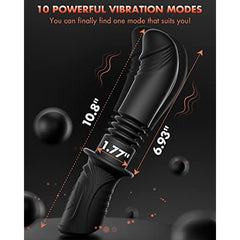 Soft Silicone Vibrators with 10 Powerful Vibration & 3 Trusting Modes - Sohimi