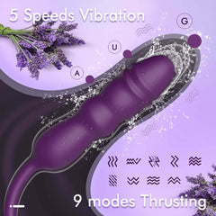 ALPHA Sucking & Thrusting G-Spot Vibrator Dildo Plug