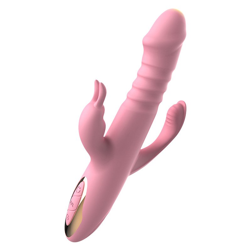 Thrusting Vibrator G Spot Clitoral Stimulator 3 in 1 Adult Rabbit Vibrator Dildo