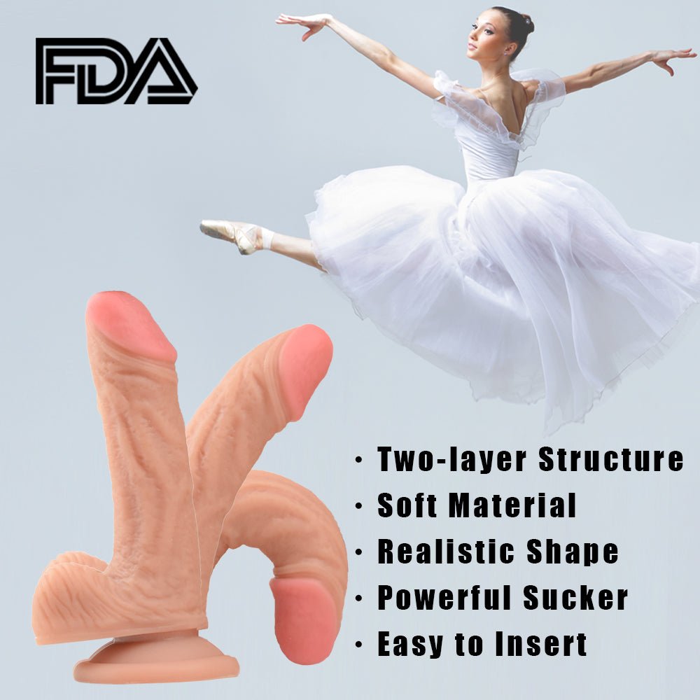 Two - Layer Structure Realistic Dildo with Powerful Suction - Sohimi