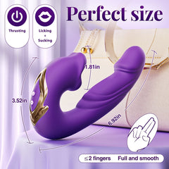 VIELE| Upgraded Thrusting and Licking Suction Sex Toy Vibrator